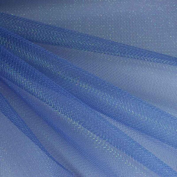 Tulle zigzag glitter cobalt