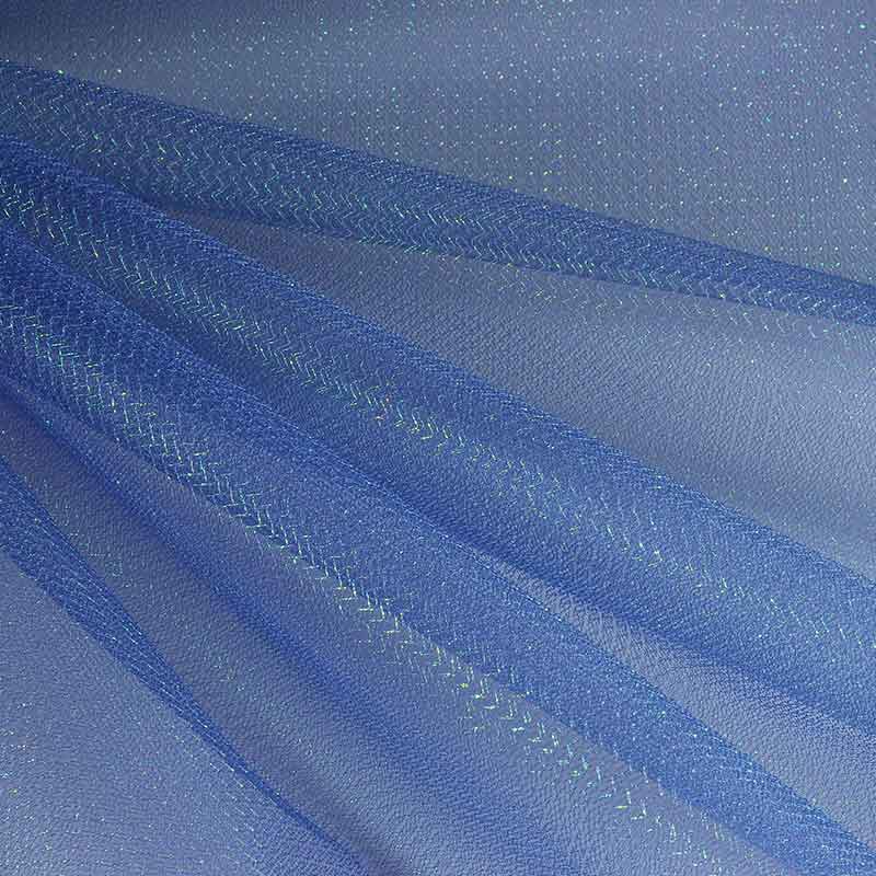Tulle zigzag glitter cobalt