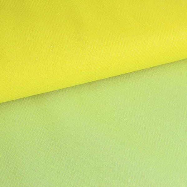 Tulle zigzag glitter neon yellow