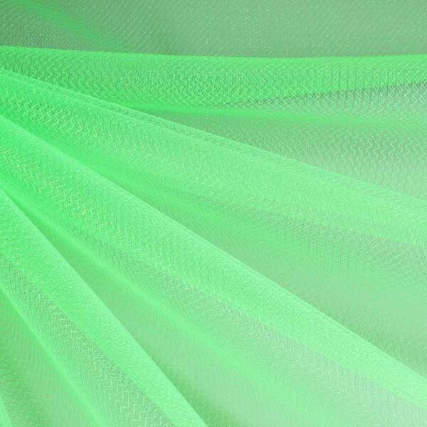 Tulle zigzag glitter fluor green