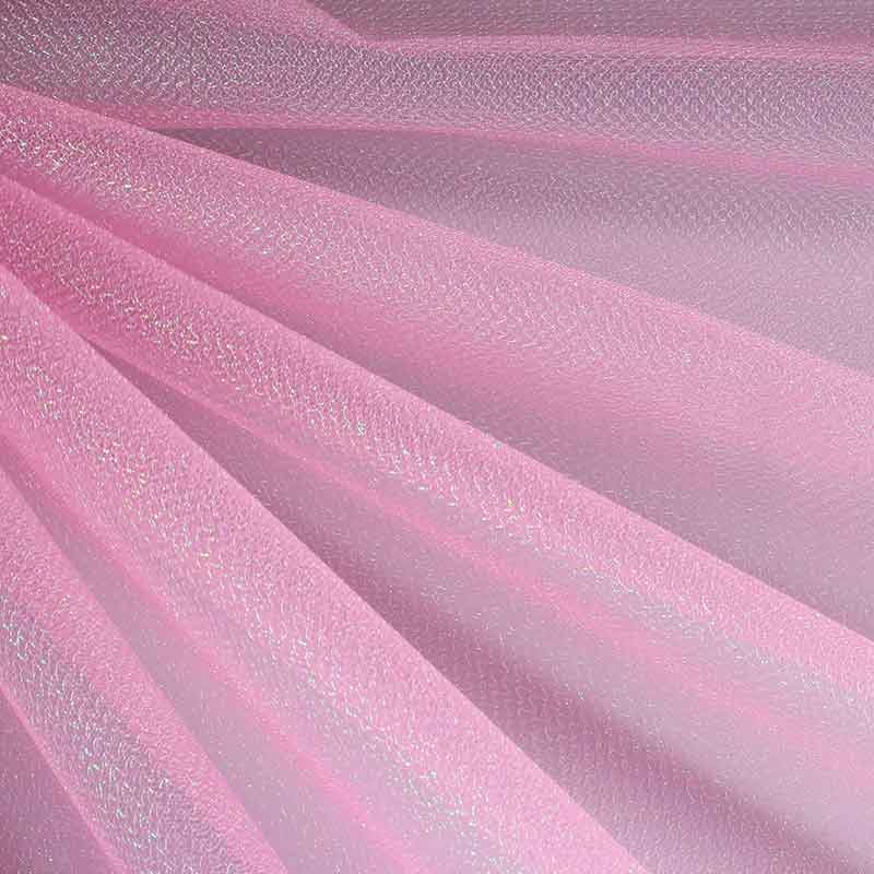 Tulle zigzag glitter pink