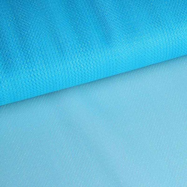 Tulle zigzag glitter aqua