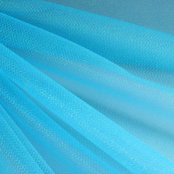 Tulle zigzag glitter aqua