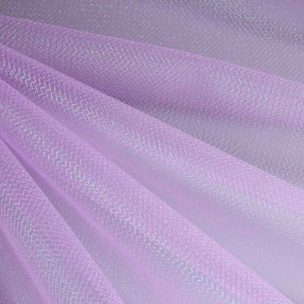 Tulle zigzag glitter lilac