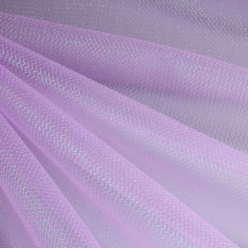 Tulle zigzag glitter lilac