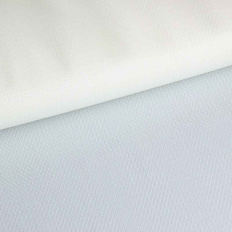 Tulle zigzag glitter white