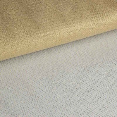 Tulle zigzag glitter gold