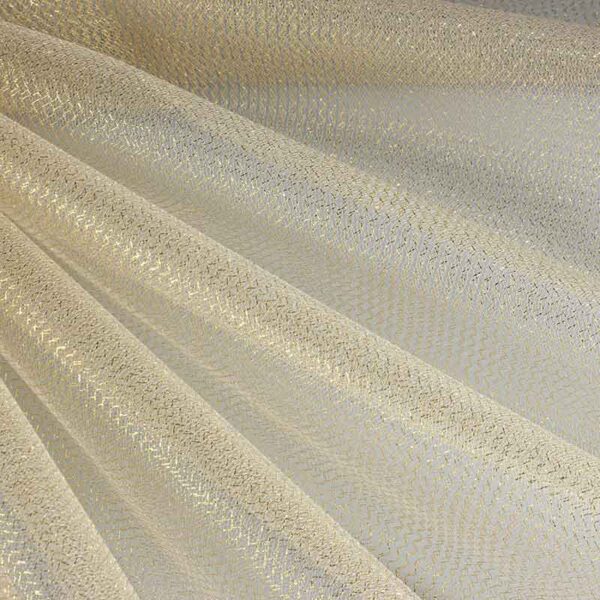 Tulle zigzag glitter gold