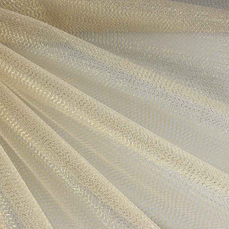 Tulle zigzag glitter gold