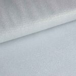 Tule zigzag glitter zilver