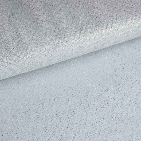 Tulle zigzag glitter silver