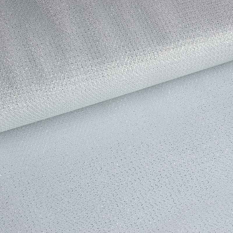 Tulle zigzag glitter silver