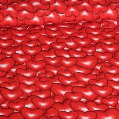 Terlenka fabric hearts