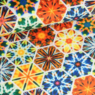 Velvet fabric digital printed fantasy design