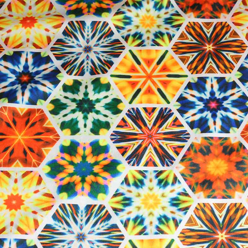 Velvet fabric digital printed fantasy design