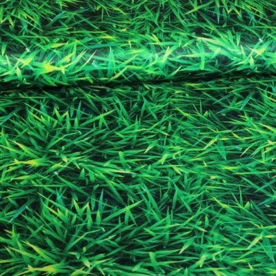Tricot fabric grass digital print