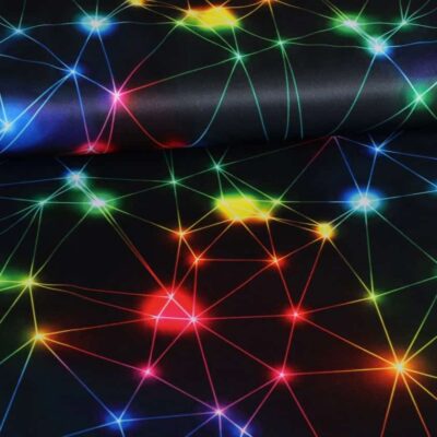 Tricot fabric space digital print
