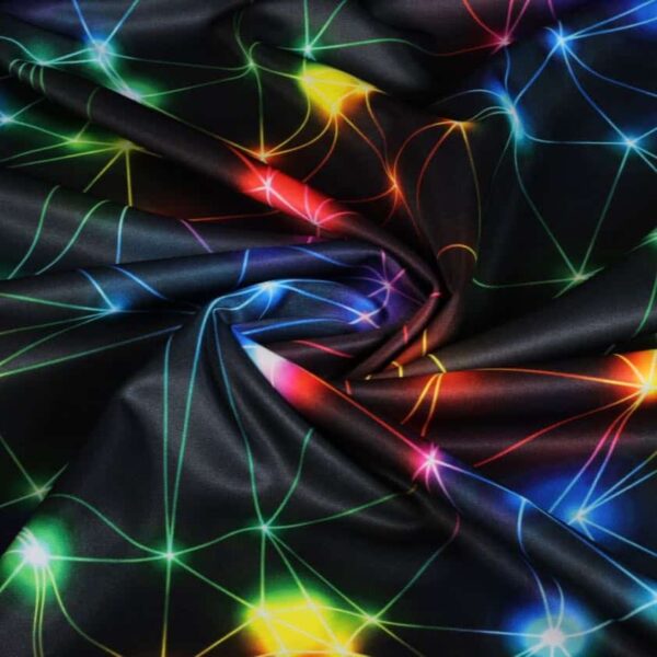 Tricot fabric space digital print