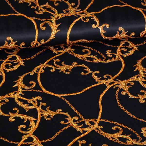 Tricot fabric digital print chain/chaîne