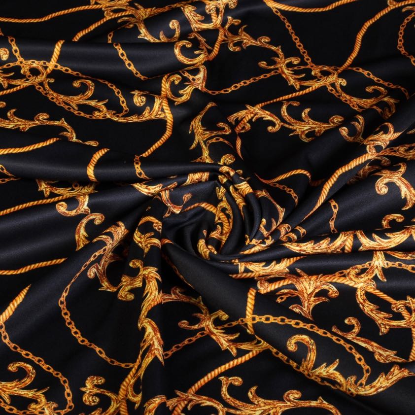 Tricot fabric digital print chain/chaîne