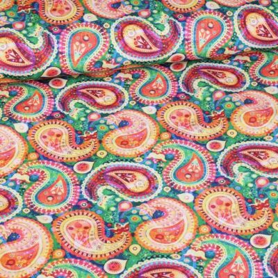 Terlenka fabric paisley digital print