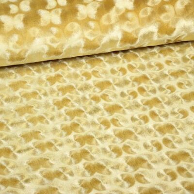Velvet fabric gold