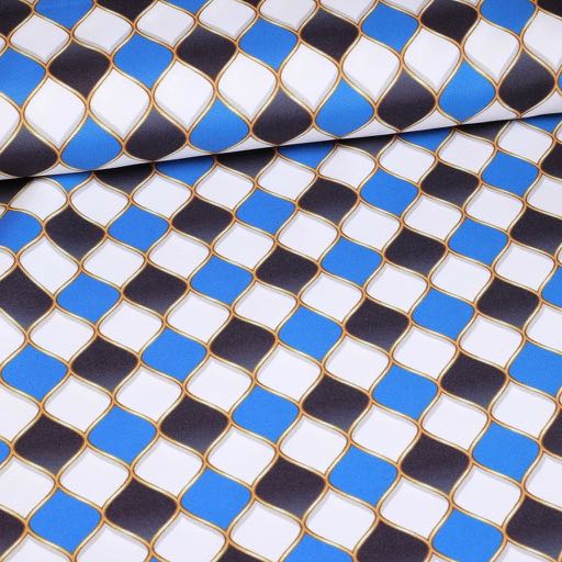 Terlenka Fantasie fabric aqua
