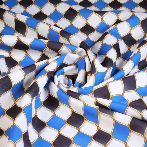Terlenka Fantasie fabric aqua