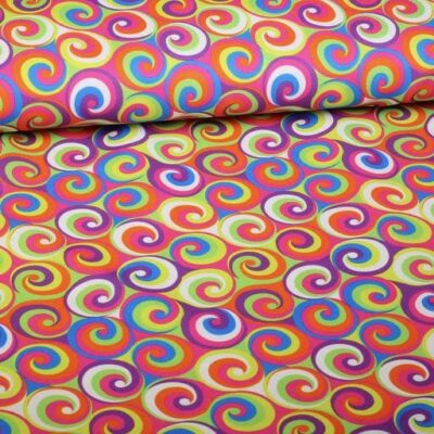 Terlenka fantasy circle digital print fabric