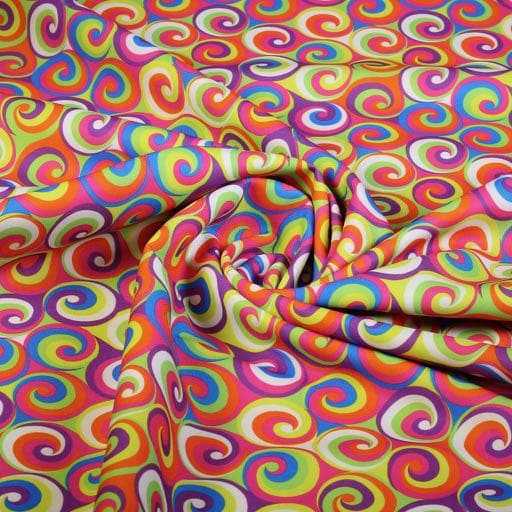 Terlenka fantasy circle digital print fabric