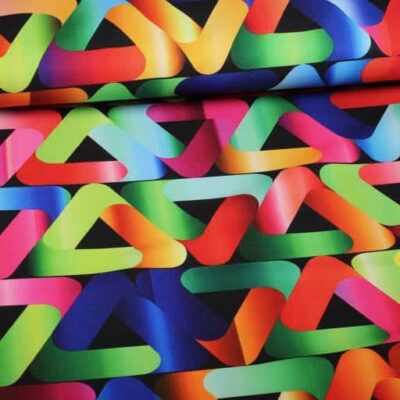 Terlenka fabric triangle multicolor