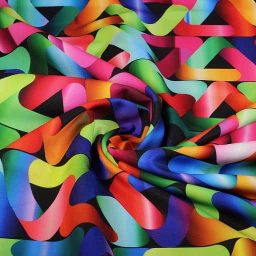 Terlenka fabric triangle multicolor