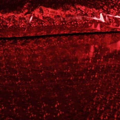 Jersey fabric hologram red