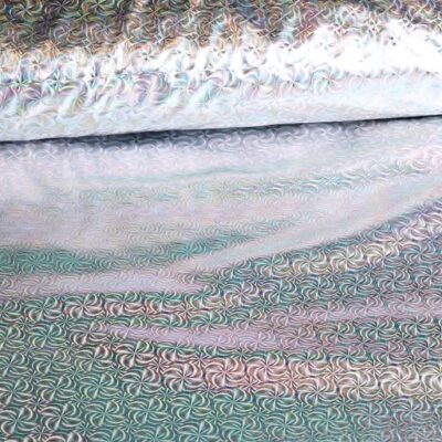 Jersey Stretch Illusion Foil silver