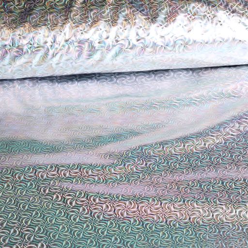 Jersey Stretch Illusion Foil silver