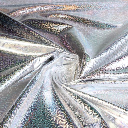 Jersey Stretch Illusion Foil silver