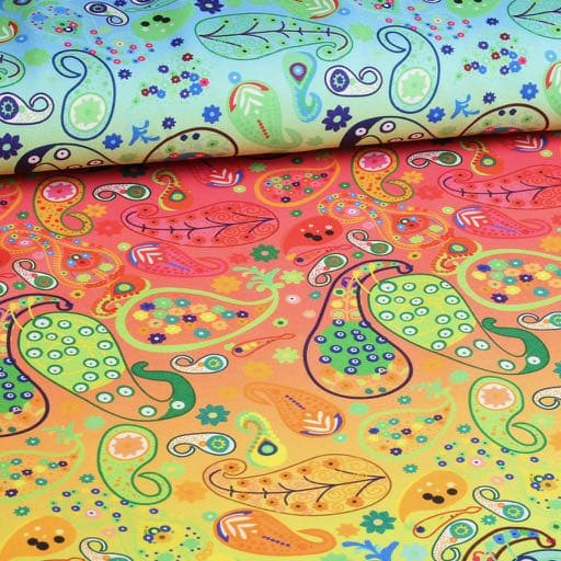 Terlenka fabric paisley digital