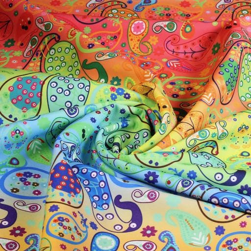 Terlenka fabric paisley digital