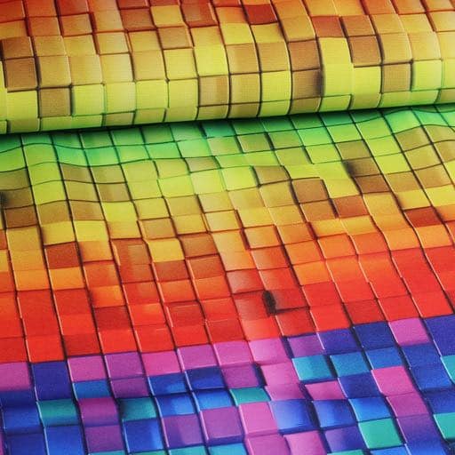 Terlenka fantasy fabric multicolour check digital