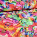 Terlenka stof fantasie bloem digitaal