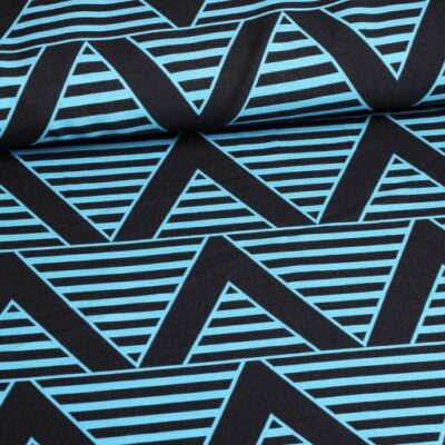 Terlenka fabric triangle black blue
