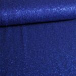 Mesh stretch pailletten stof kobalt