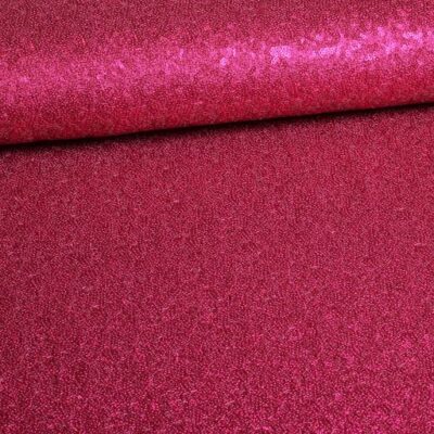 Mesh stretch sequin fabric fuchsia