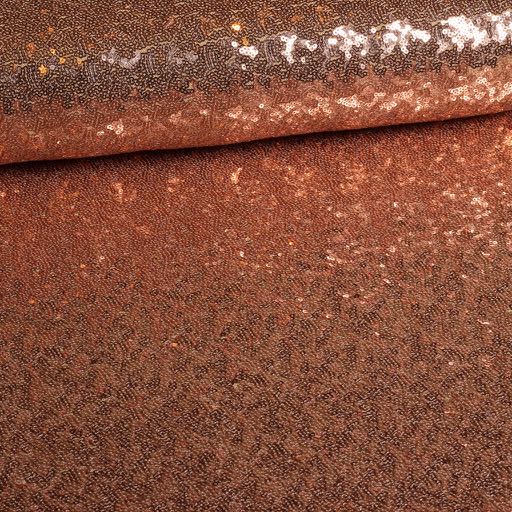 Mesh stretch sequin fabric bronze