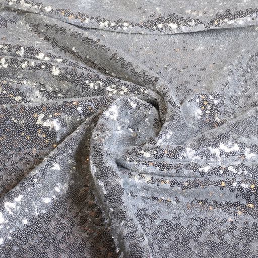 Mesh stretch paillettes silver
