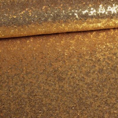 Mesh stretch sequins gold