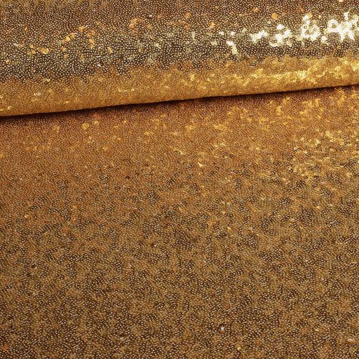 Mesh stretch sequins gold