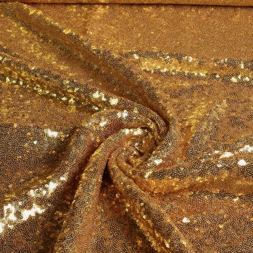 Mesh stretch sequins gold