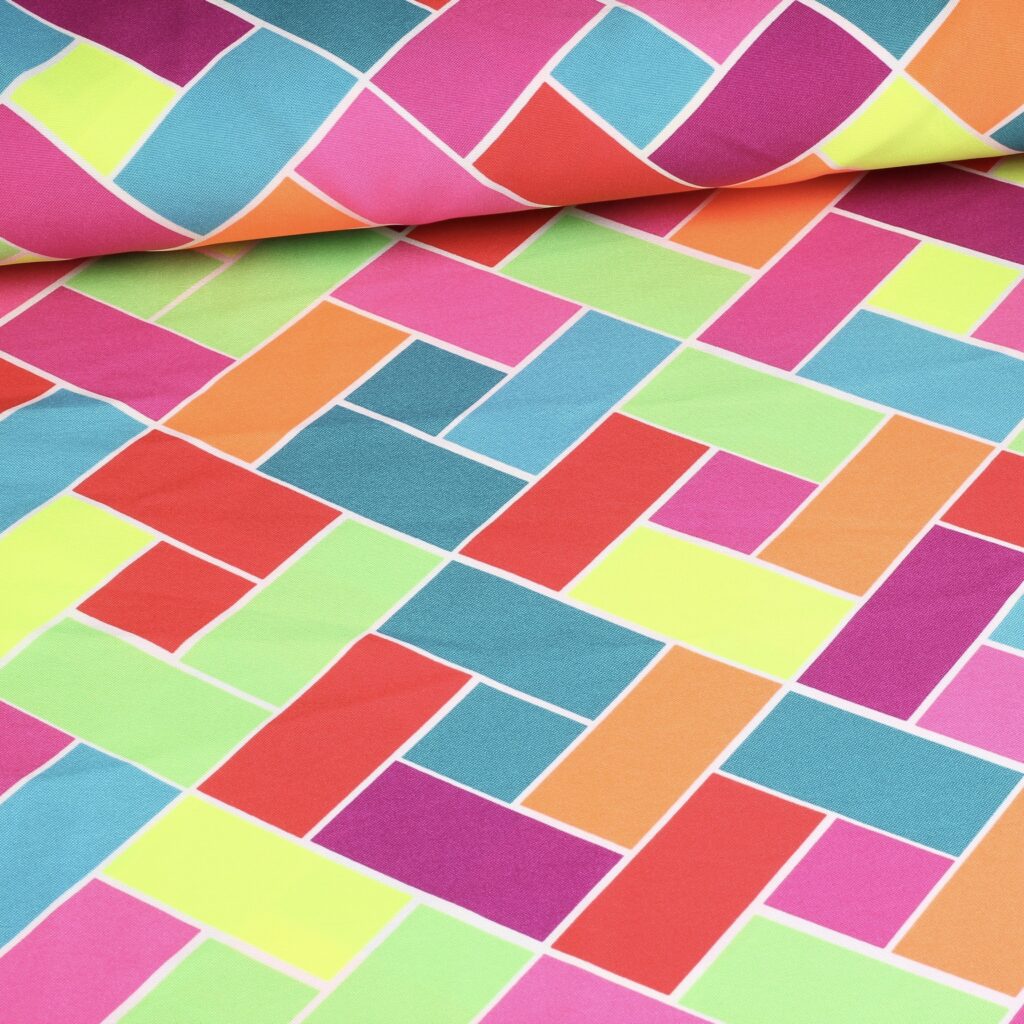 Terlenka fabric diamond multicolour