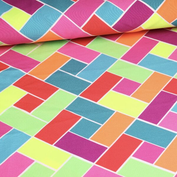 Terlenka fabric diamond multicolour